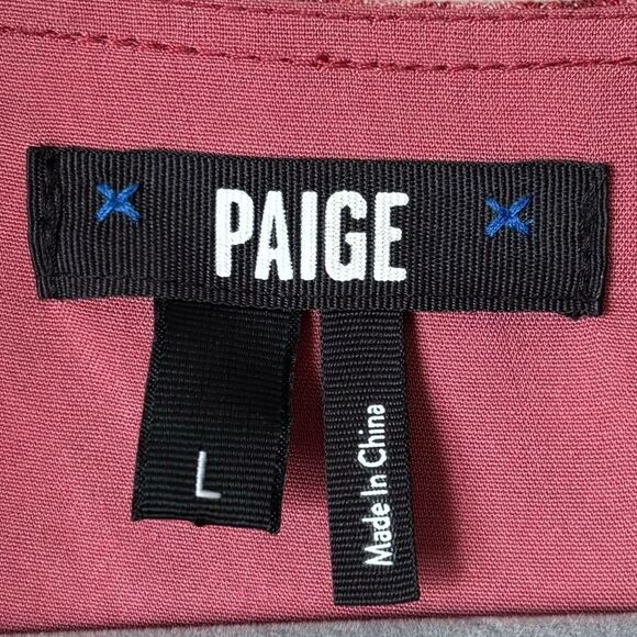 Paige Sandee Day to Night Mini Papaya Multi Pink Dress Size L - Picture 9 of 10